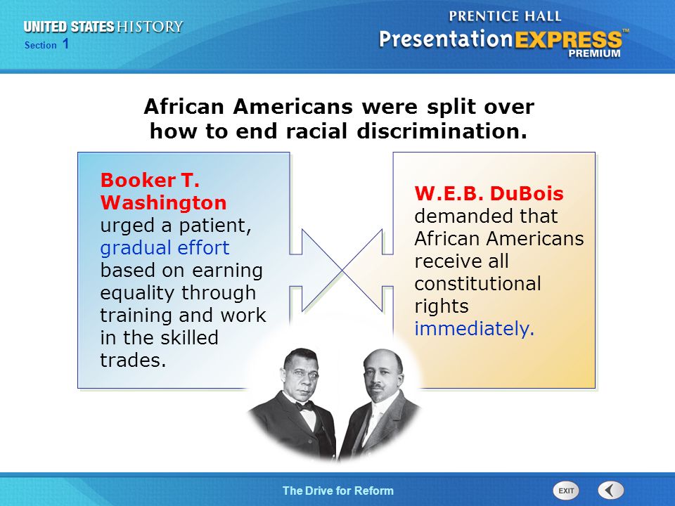 How have african americans worked to end